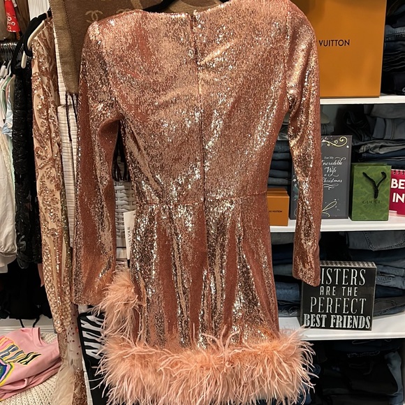 Nadine Merabi rose gold dress - Picture 5 of 6